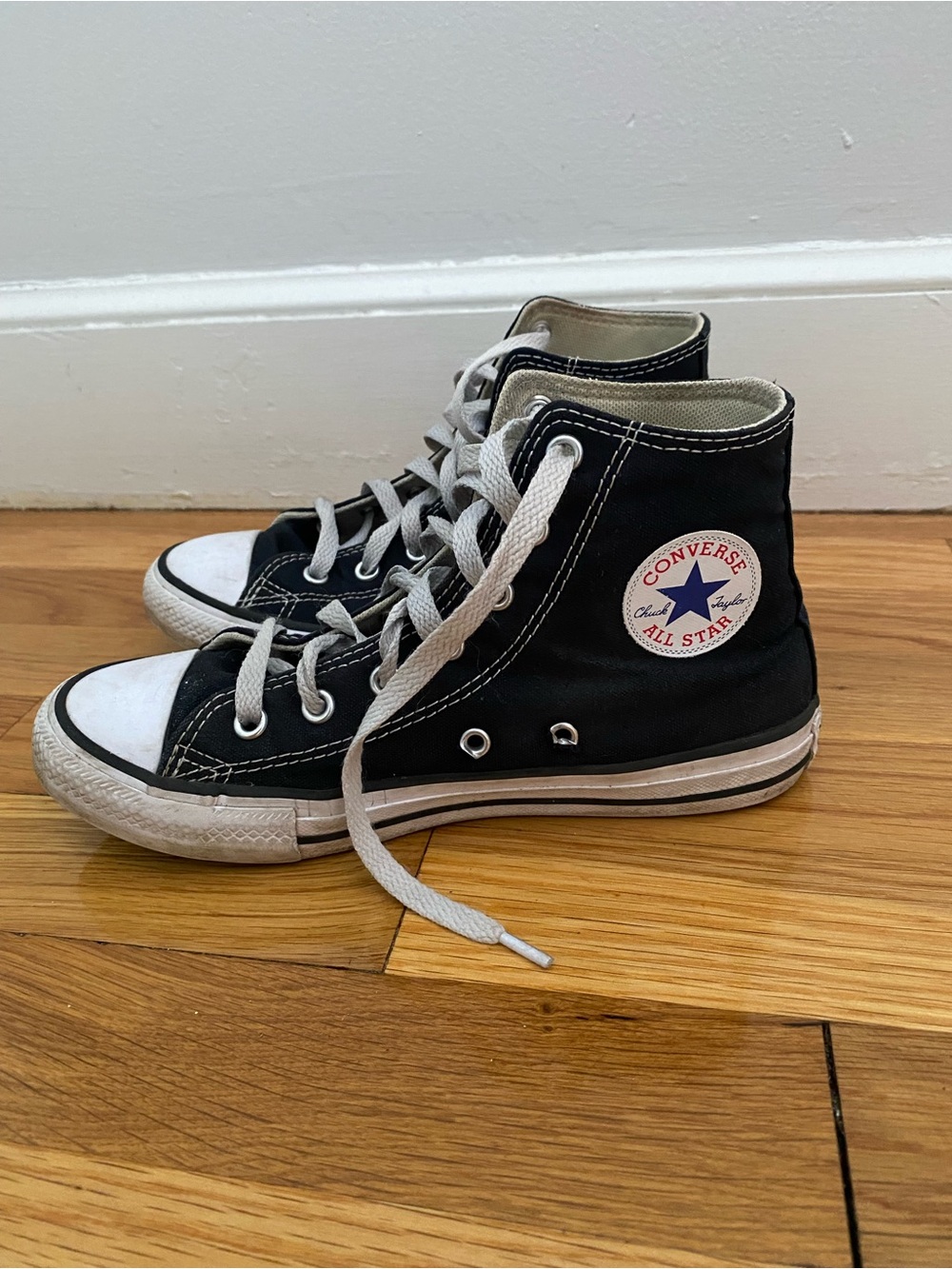 Converse Black and White Kids High-Top Sneakers